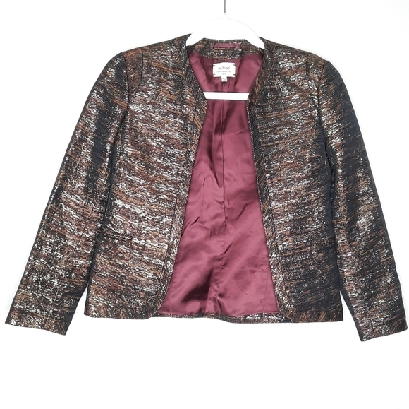 Aritzia Wilfred Pirouette Metallic Tweed Blazer Jacket 0 - Picture 1 of 6